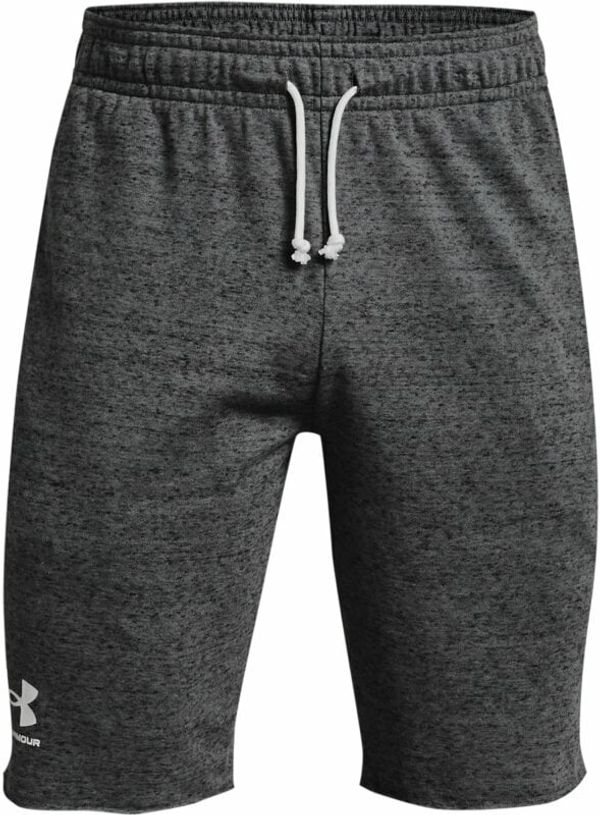 Under Armour Under Armour Men's UA Rival Terry Shorts Pitch Gray Full Heather/Onyx White S Fitnes hlače