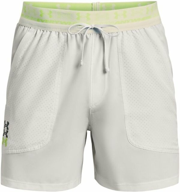 Under Armour Under Armour Men's UA Run Anywhere Short Gray Mist/Lime Surge/Reflective L Tekaške kratke hlače