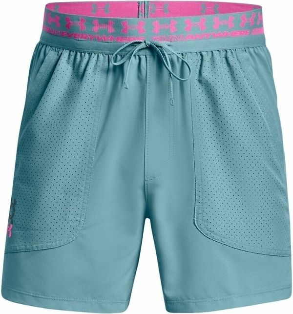 Under Armour Under Armour Men's UA Run Anywhere Short Still Water/Rebel Pink/Reflective 2XL Tekaške kratke hlače