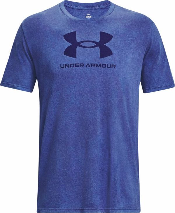 Under Armour Under Armour Men's UA Wash Tonal Sportstyle Sonar Blue Medium Heather/Sonar Blue S Fitnes majica