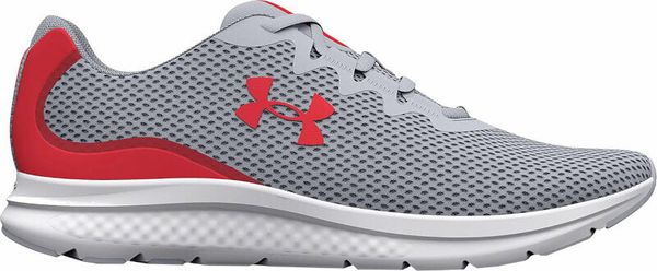 Under Armour Under Armour UA Charged Impulse 3 Running Shoes Mod Gray/Radio Red 43 Cestna tekaška obutev
