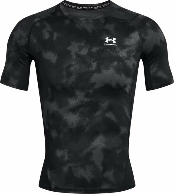 Under Armour Under Armour UA HG Armour Printed Short Sleeve Black/White L Fitnes majica