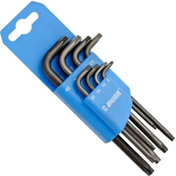 Unior Unior Set Of Wrenches with TX Profile In Plastic Clip T9 - T40 Ključ