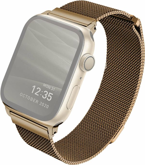 Uniq Uniq Dante Mesh Steel Caramel Gold 44 mm-42 mm Pas