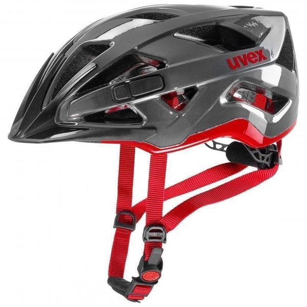 UVEX UVEX Active Anthracite/Red 52-57 Kolesarska čelada