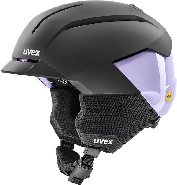 UVEX UVEX Levitate MIPS Black/Cool Lavender Mat 51-55 cm Smučarska čelada