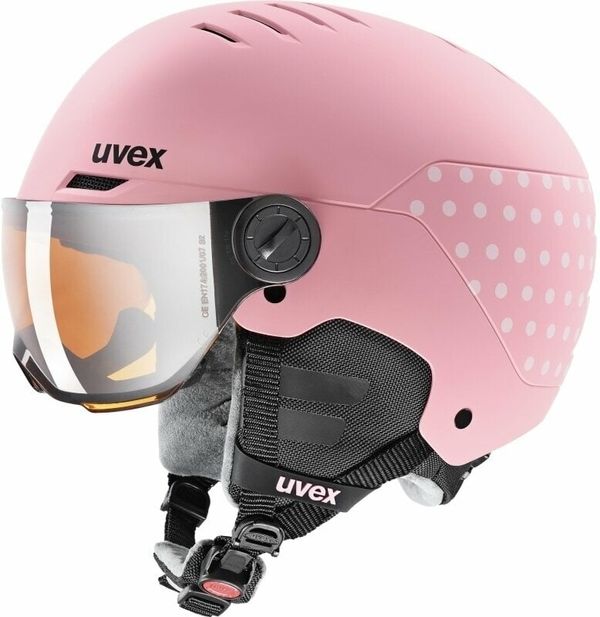 UVEX UVEX Rocket Junior Visor Pink Confetti 54-58 cm Smučarska čelada