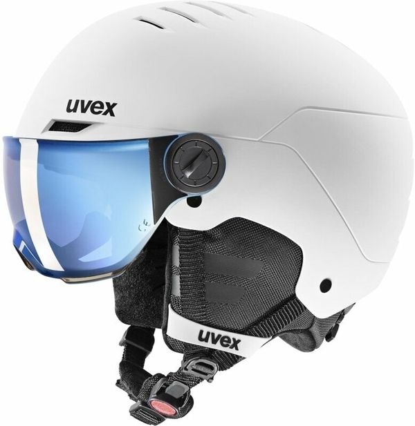 UVEX UVEX Rocket Junior Visor White/Black Mat 51-55 cm Smučarska čelada