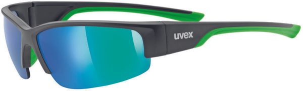 UVEX UVEX Sportstyle 215 Black Mat/Green/Mirror Green Kolesarska očala