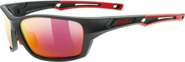 UVEX UVEX Sportstyle 232 Polarized Black Mat Red/Mirror Red Kolesarska očala