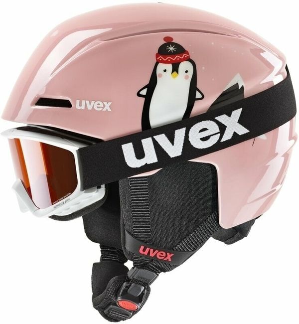 UVEX UVEX Viti Set Junior Pink Penguin 51-55 cm Smučarska čelada