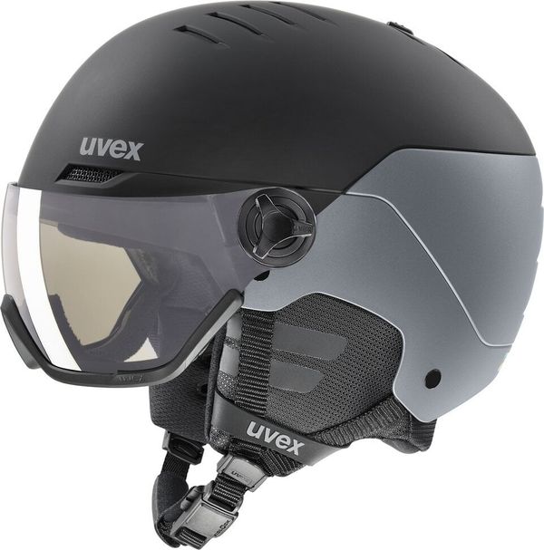 UVEX UVEX Wanted Visor Pro V Black/Silver Mat 54-58 cm Smučarska čelada