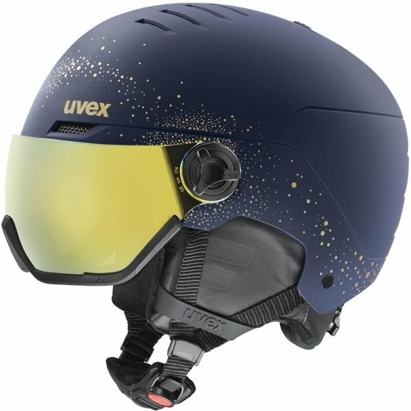 UVEX UVEX Wanted Visor WE Polar Sparkle/Gold 54-58 cm Smučarska čelada