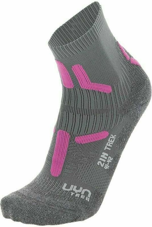 UYN UYN Trekking 2 inch Mid Grey/Pink 35-36 Nogavice