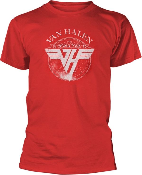 Van Halen Van Halen Majica 1979 Tour Unisex Red L