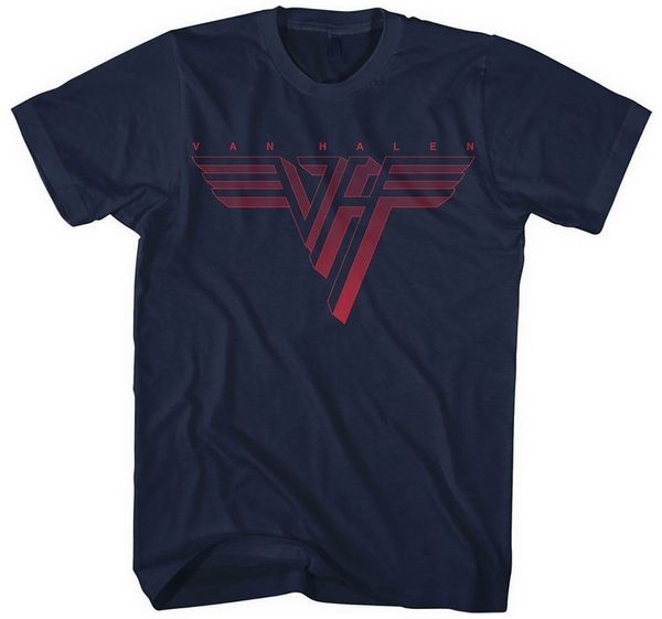 Van Halen Van Halen Majica Classic Red Logo Unisex Navy Blue S