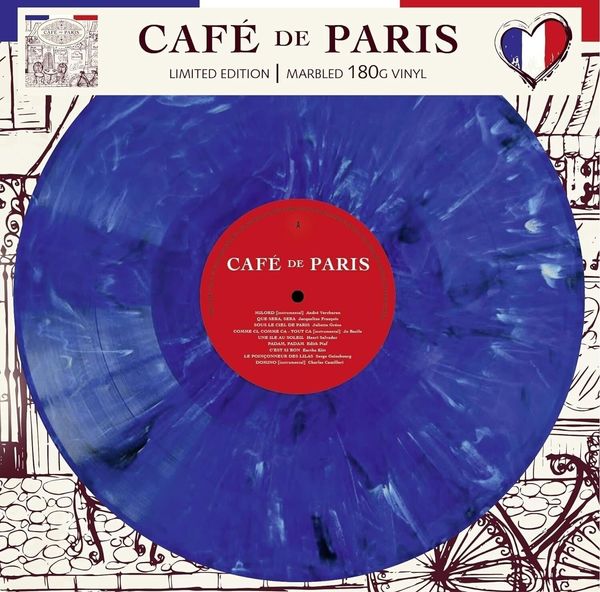 Various Artists Various Artists - Café De Paris (Limited Edition) (Numbered) (Blue Marbled Coloured) (LP)