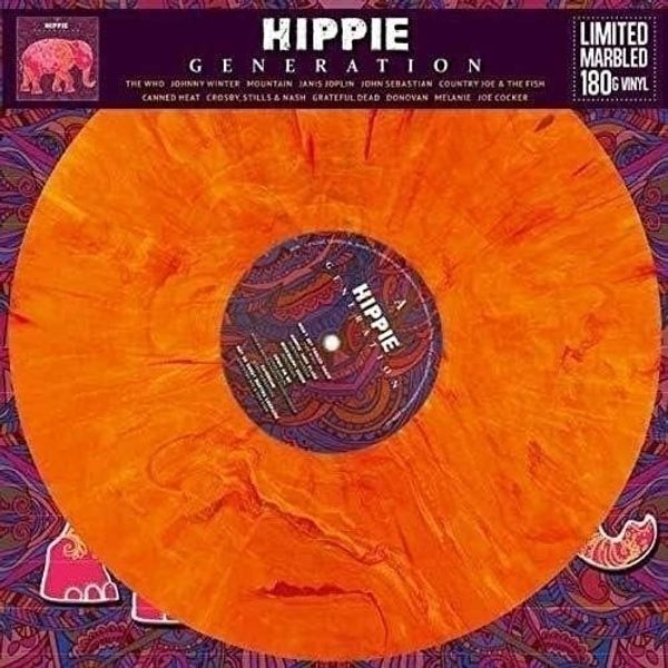 Various Artists Various Artists - Hippie Generation (Limited Edition) (Orange Marbled Coloured) (LP)