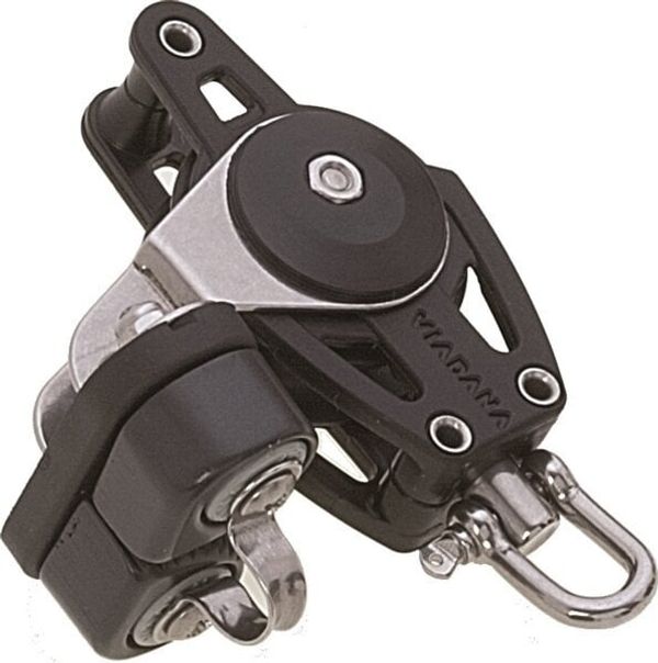 Viadana Viadana 38mm Composite Single Block Swivel with Shackle and Becket - Cam Cleat