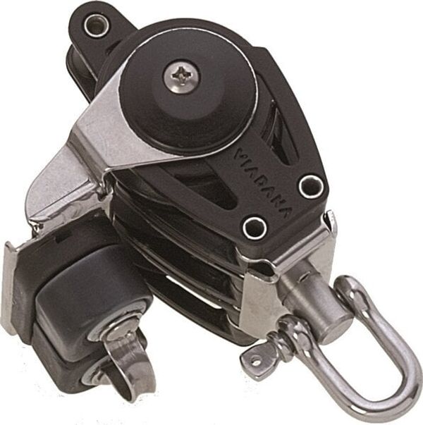 Viadana Viadana 38mm Composite Triple Block Swivel with Shackle and Becket - Carbon Cam Cleat