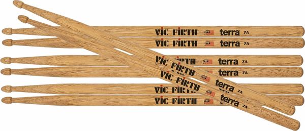 Vic Firth Vic Firth P7AT4PK American Classic Terra Series 4pr Value Pack Bobnarske palice