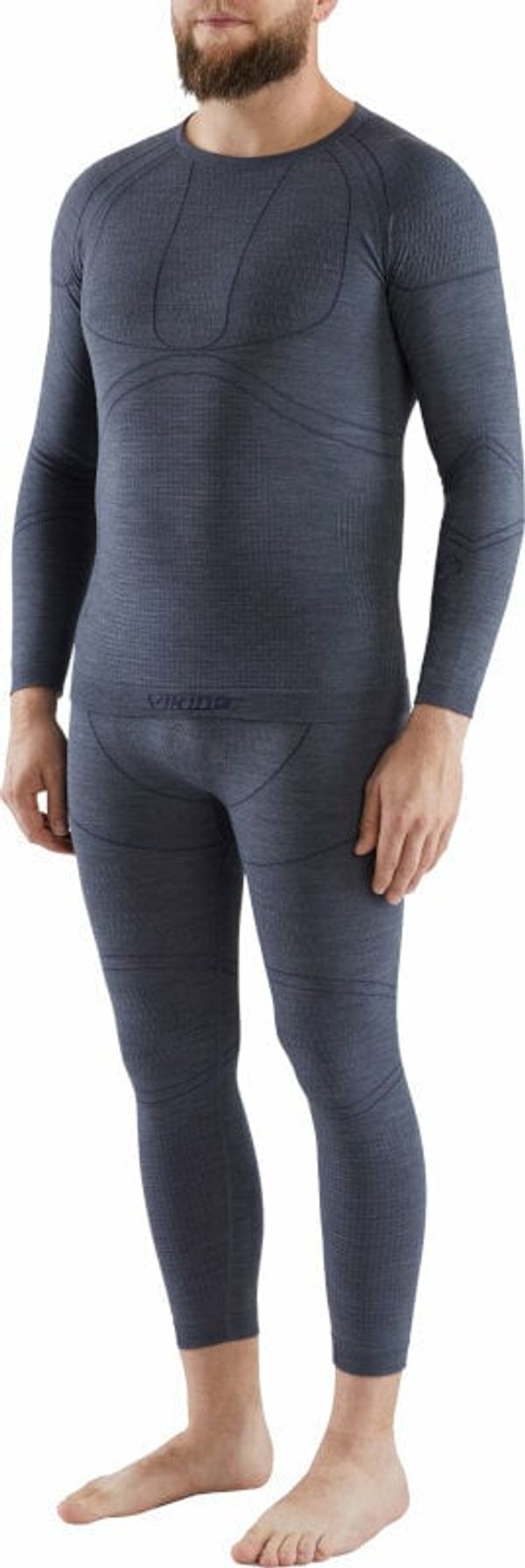 Viking Viking Lan Pro Merino Set Base Layer Dark Grey M Termo spodnje perilo