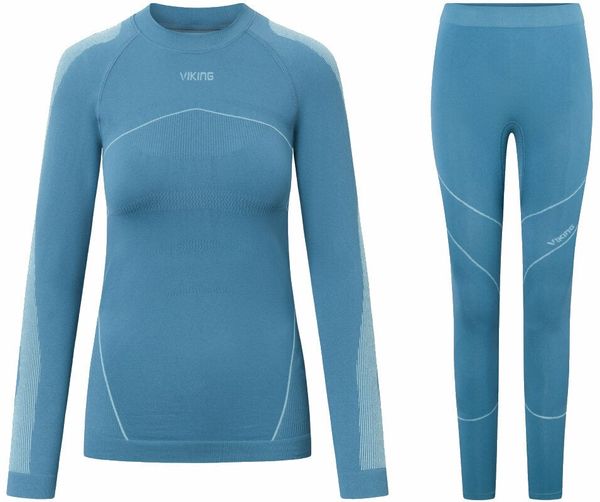 Viking Viking Primeone Lady Set Base Layer Turquise L Termo spodnje perilo