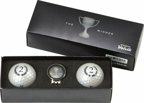 Volvik Volvik Champion Box Solice 2 Pack Silver Golf žogice