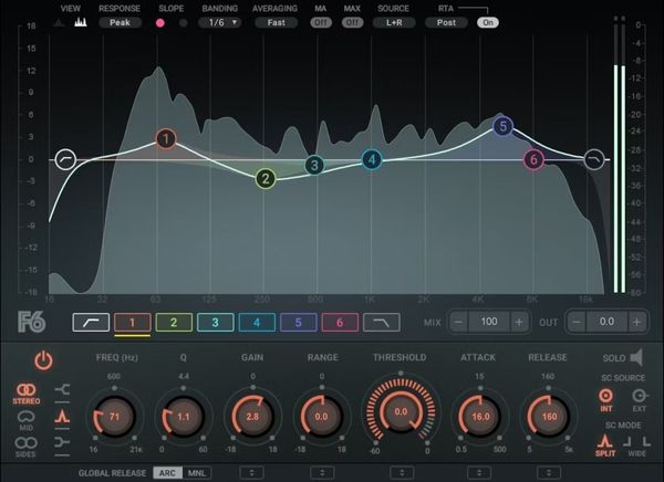 Waves Waves F6 Floating-Band Dynamic EQ (Digitalni izdelek)