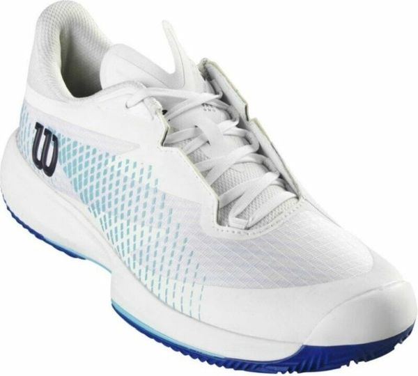 Wilson Wilson Kaos Swift 1.5 Clay Mens Tennis Shoe White/Blue Atoll/Lapis Blue 42 2/3 Moški teniški copati