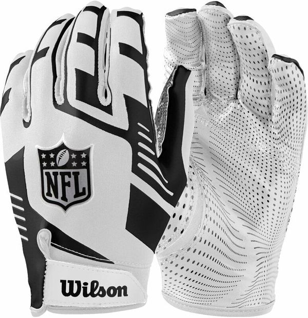 Wilson Wilson NFL Stretch Fit Receivers Gloves White/Black Ameriški nogomet