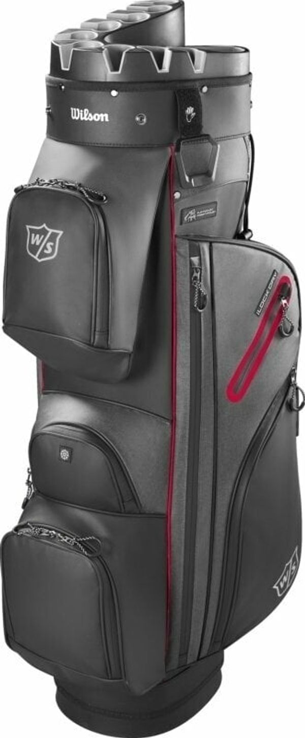 Wilson Staff Wilson Staff I Lock Dry Cart Bag Black/Red Golf torba Cart Bag