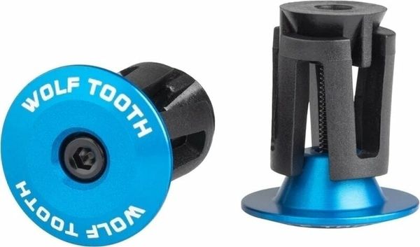 Wolf Tooth Wolf Tooth Alloy Bar End Plugs Blue Ročke