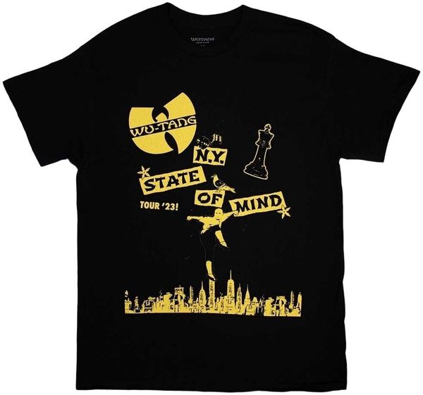 Wu-Tang Clan Wu-Tang Clan Majica Tour '23 NY State Of Mind Unisex Black 2XL