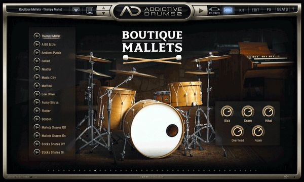 XLN Audio XLN Audio AD2: Boutique Mallets (Digitalni izdelek)