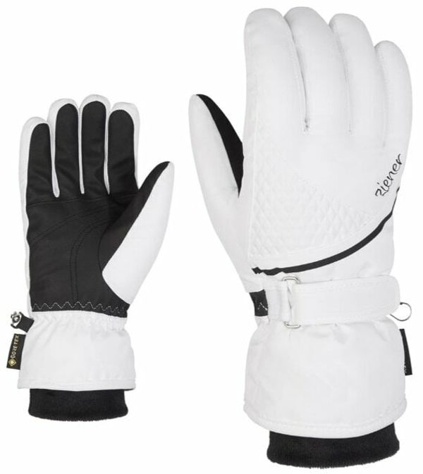 Ziener Ziener Kiana GTX + Gore Plus Warm Lady White 7,5 Smučarske rokavice