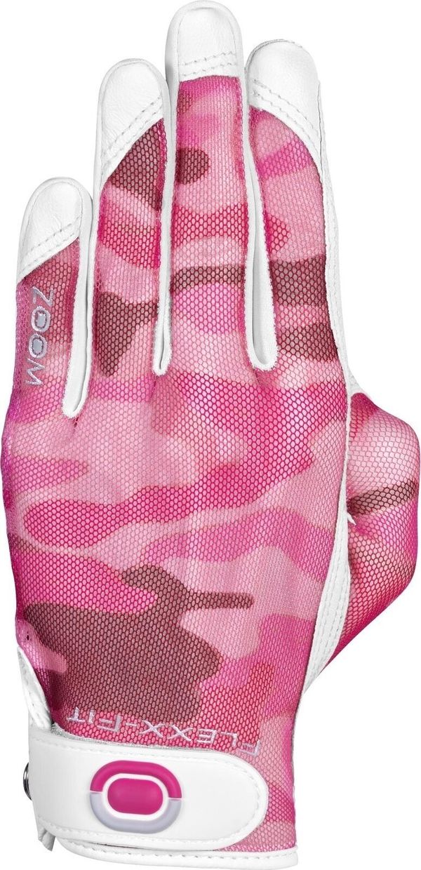 Zoom Gloves Zoom Gloves Sun Style Golf Camouflage Fuchsia Leva roka L/XL Ženske rokavice