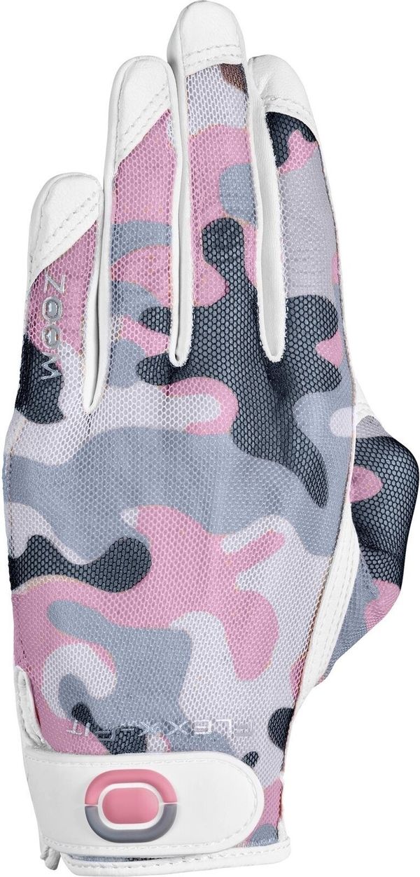 Zoom Gloves Zoom Gloves Sun Style Golf Camouflage Pink Leva roka L/XL Ženske rokavice