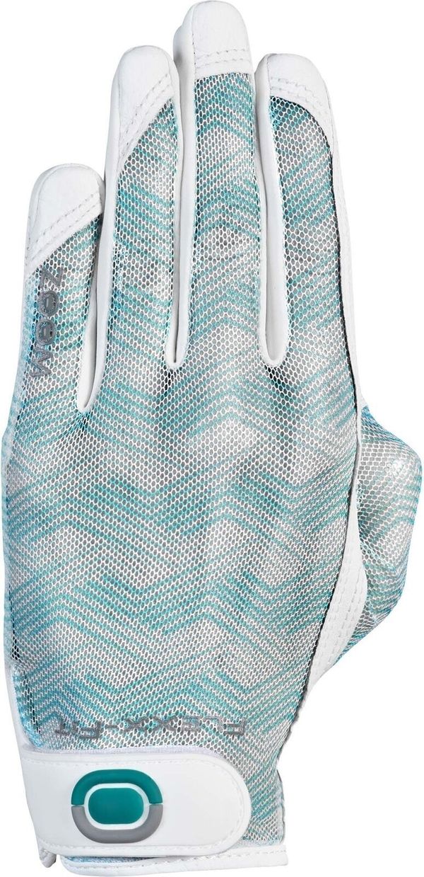 Zoom Gloves Zoom Gloves Sun Style Golf White/Mint Waves Leva roka L/XL Ženske rokavice