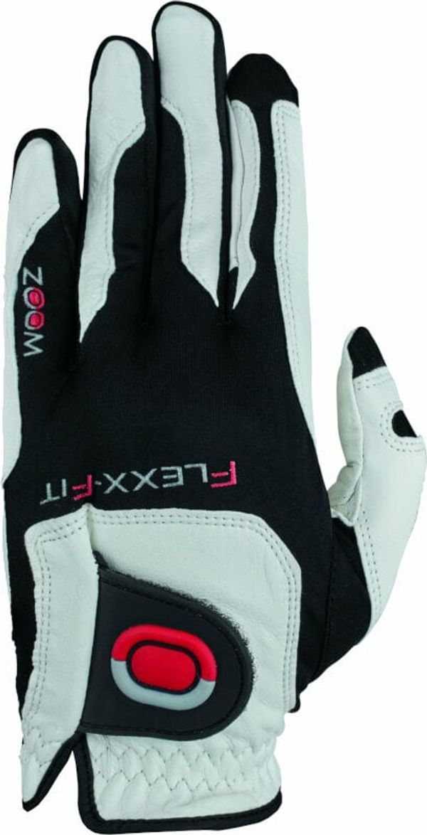 Zoom Gloves Zoom Gloves Tour Mens Golf Glove White/Black/Red LH Oversize