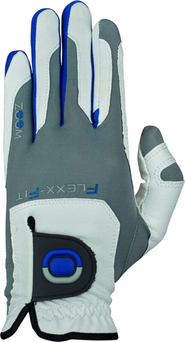 Zoom Gloves Zoom Gloves Tour Mens Golf Glove White/Silver/Blue LH