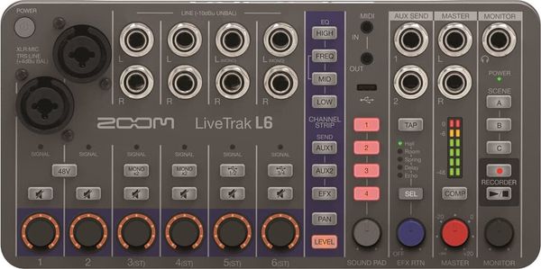 Zoom Zoom LiveTrak L-6 Multitrack kompakten studio