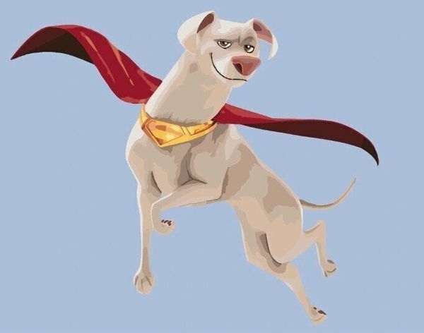 Zuty Zuty Slikanje po številkah Flying Krypto (DC League Of Super-Pets)