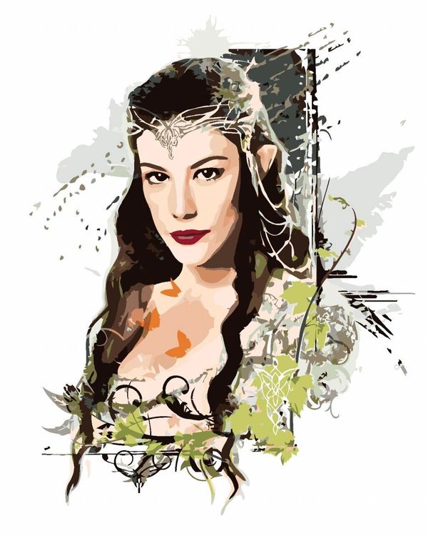 Zuty Zuty Slikanje po številkah Naslikana Arwen (Gospodar prstanov)