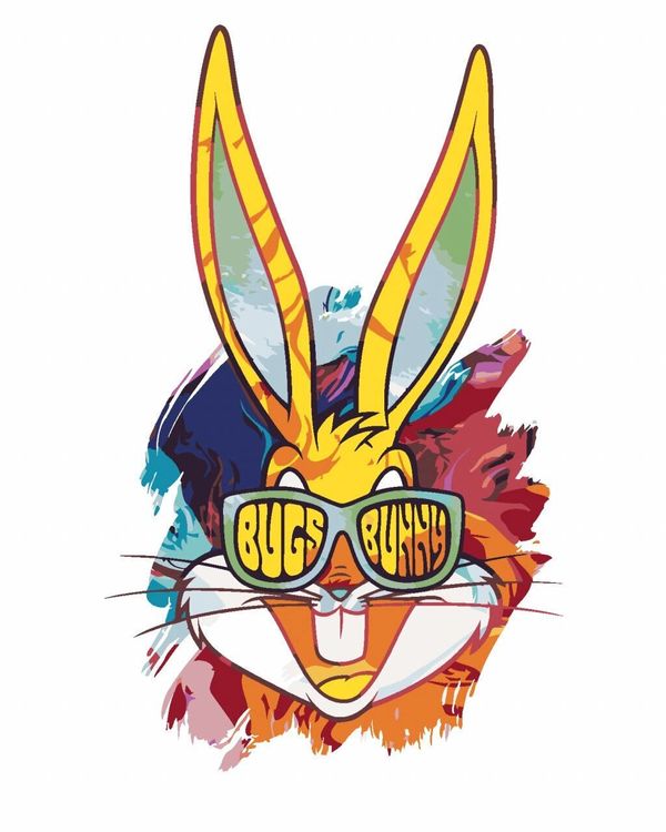 Zuty Zuty Slikanje po številkah Painted Bugs Bunny (Looney Tunes)