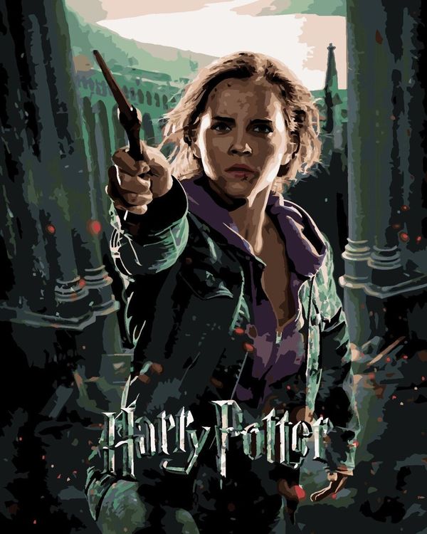 Zuty Zuty Slikanje po številkah Plakat Harry Potter and the Deathly Hallows - Hermiona