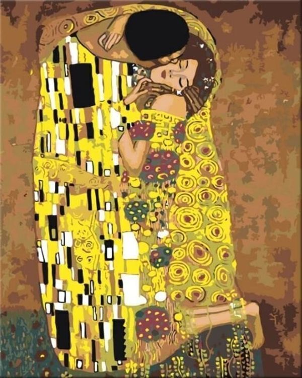 Zuty Zuty Slikanje po številkah Poljub (Gustav Klimt)