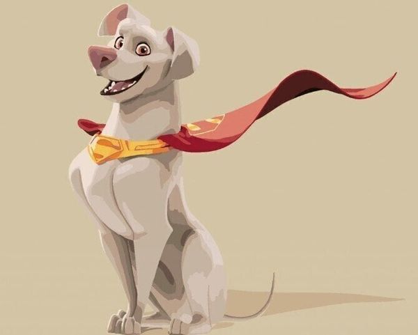 Zuty Zuty Slikanje po številkah Sitting Krypto (DC League Of Super-Pets)
