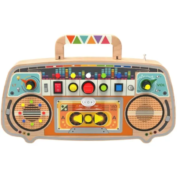 2Kids Toys 2Kids Toys Activity Board Wooden FM Radio aktivnostna igrača 12m+ 1 kos