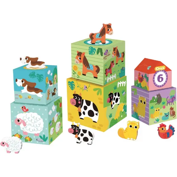 2Kids Toys 2Kids Toys Animal Blocks kocke iz lesa 12m+ 12 kos